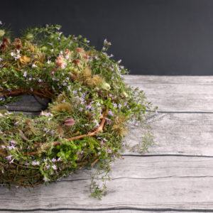 Wreath of moss and herbs Wreath of moss and herbs